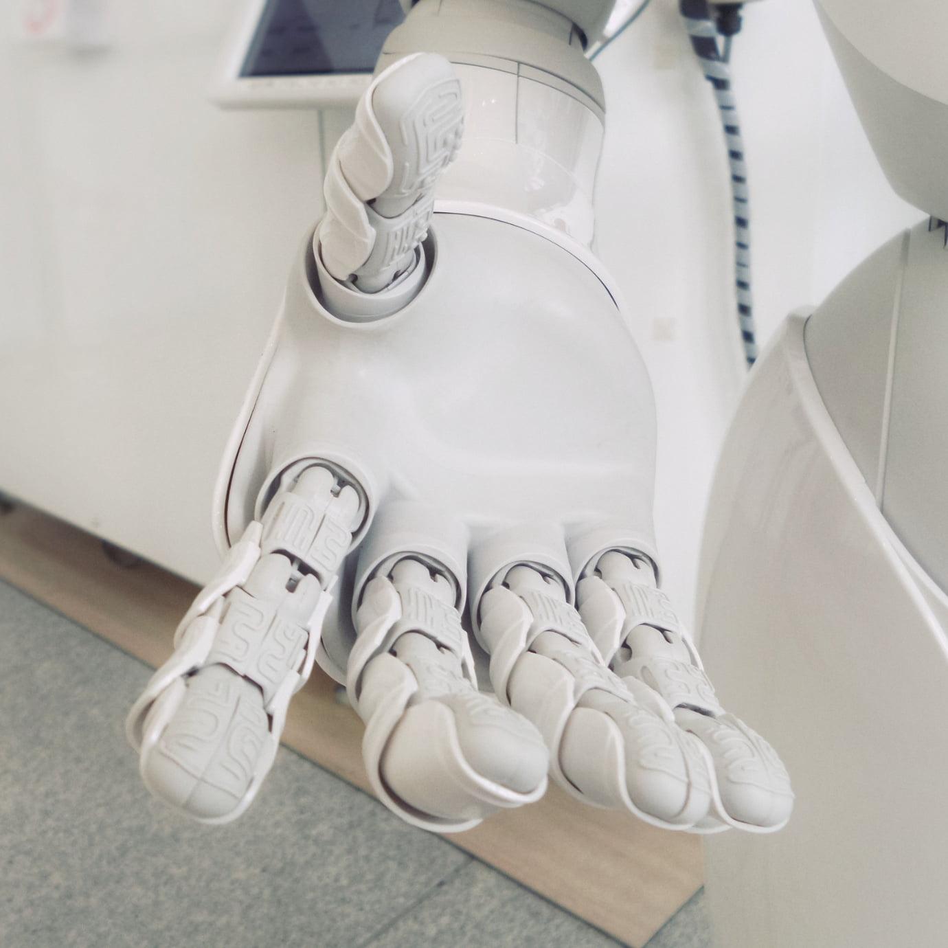 vodafone artificial intelligence robot hand