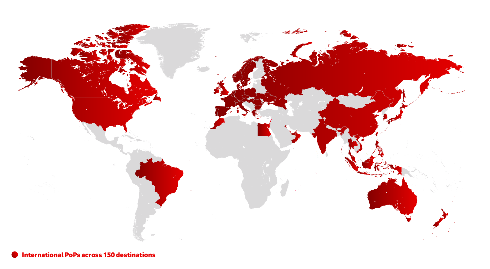 Vodafone IPX map